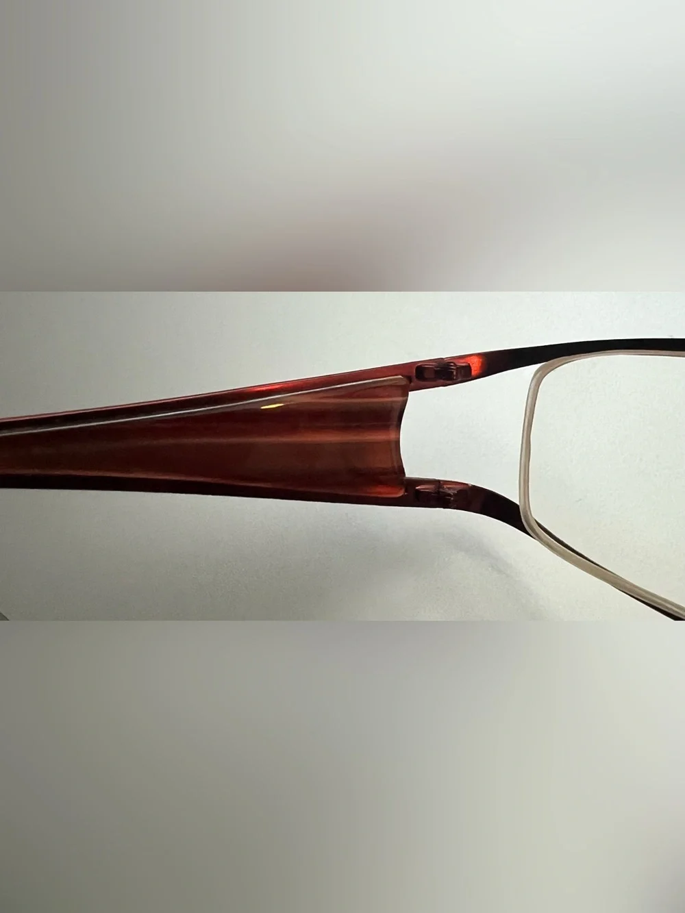 Helium Paris France EyeglassesHE 3693F Dark Red Frames/Existing prescription.